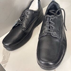 Bass Stanley Men’s Black Leather Upper Lace up Casual Shoes Oxfords Size 11.5M